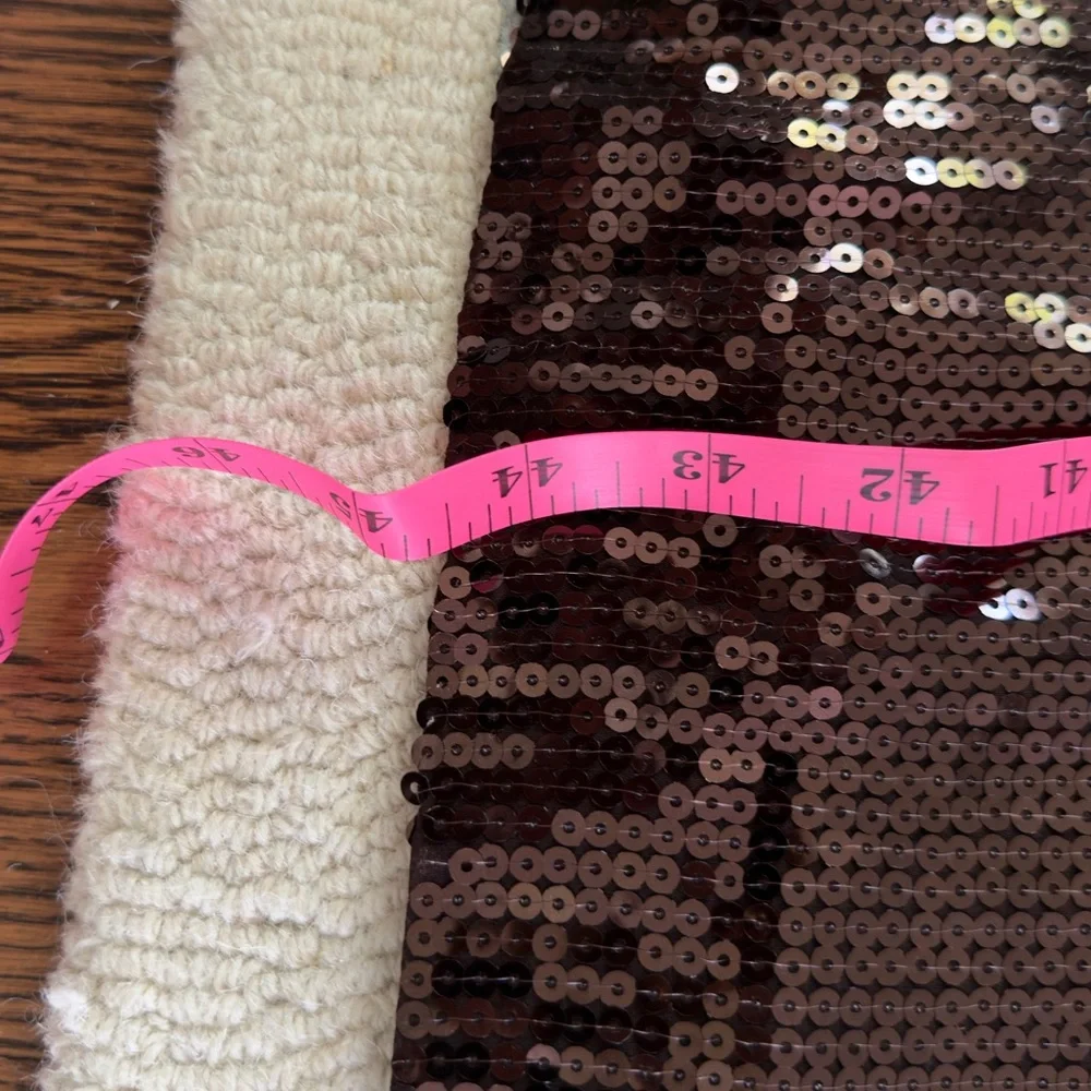 Retrofete Brown Sequin Savannah High Slit Maxi Skirt Size Medium. - Picture 6 of 7